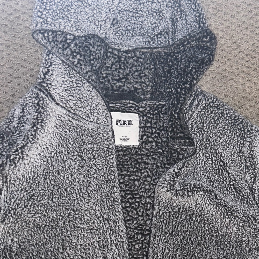 Victoria's Secret PINK Sherpa Jacket in Gray